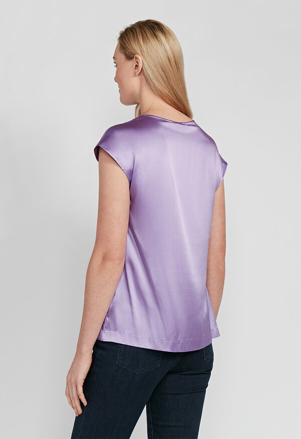 Paul Stuart Silk Cap Sleeve Top, image 3