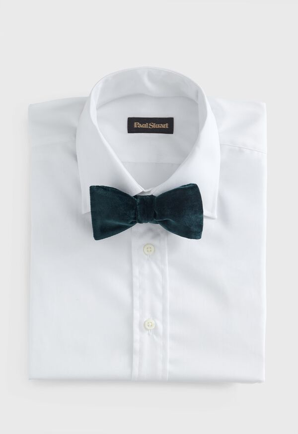 Paul Stuart Blunt Edge Cotton Velvet Bow Tie, image 2