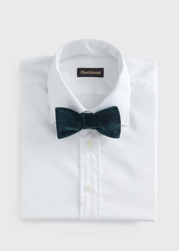 Paul Stuart Blunt Edge Cotton Velvet Bow Tie