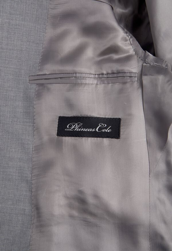 Paul Stuart Light Grey Mini Houndstooth Wool Blend suit, image 4