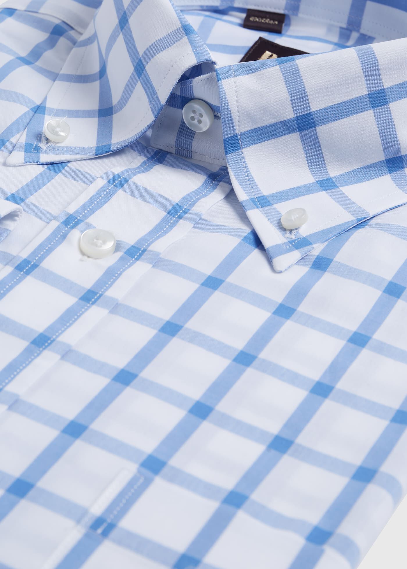 Large windowpane hot sale dress shirt
