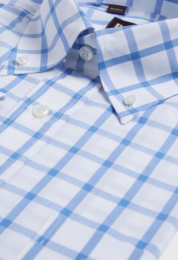 Paul Stuart Oversized Windowpane Cotton Dress Shirt, image 2