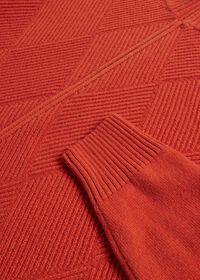Paul Stuart Wool and Cashmere Zip Jacquard Cardigan, thumbnail 2