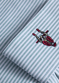 Paul Stuart Striped Oxford Logo Sport Shirt, thumbnail 3