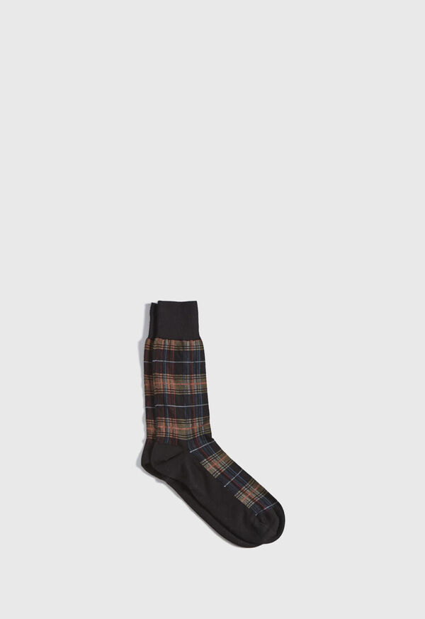 Paul Stuart Cotton Blend Tartan Socks, image 1
