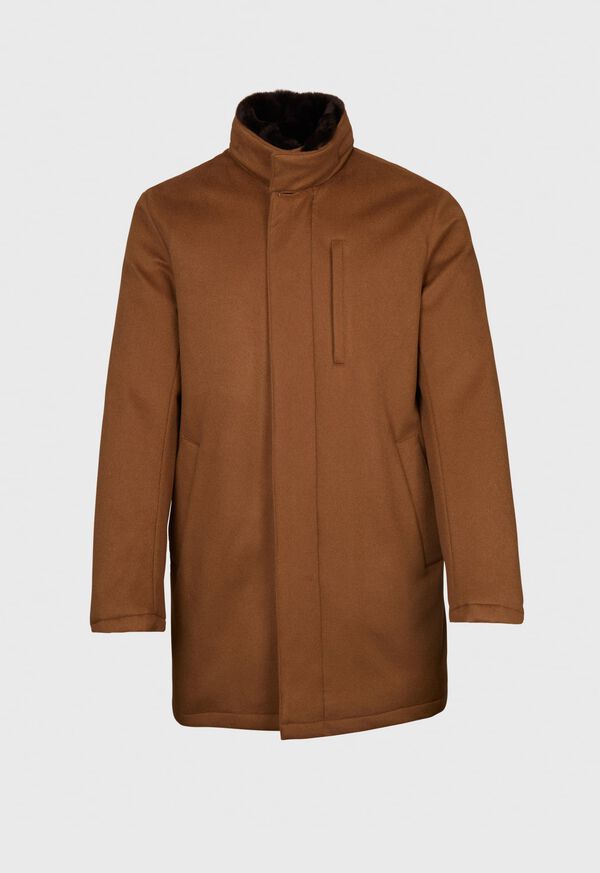 Paul Stuart Cashmere Car Coat with Removable Trim, image 1