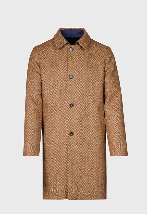 Paul Stuart Shetland Wool Herringbone Reversible Coat, image 1