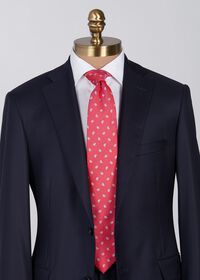 Paul Stuart Woven Silk Jacquard Tossed Pine Tie, thumbnail 2