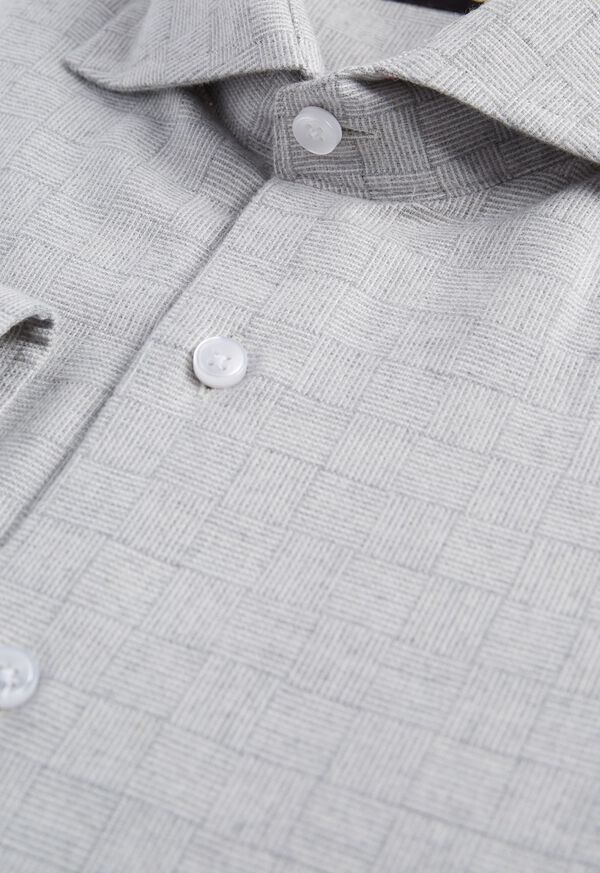 Paul Stuart Parquet Pattern Flannel Sport Shirt, image 2