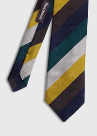 Paul Stuart Multi Color Bar Stripe Tie, thumbnail 1