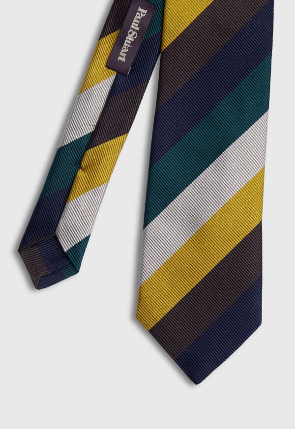Paul Stuart Multi Color Bar Stripe Tie, image 1