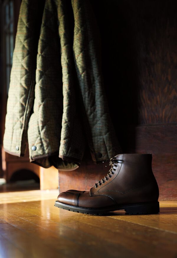 Paul Stuart Our English Boots and Quilted Jacket, image 1