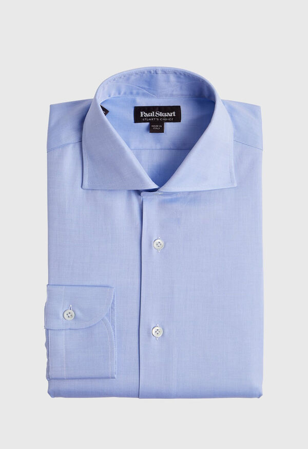 Paul Stuart Stuart's Choice Twill Solid Dress Shirt, image 1