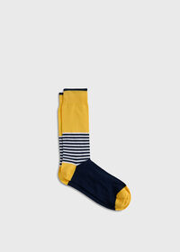 Paul Stuart Colorblock and Stripe Crew Sock, thumbnail 1