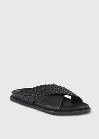 Paul Stuart Palau Woven Leather Slide, thumbnail 2