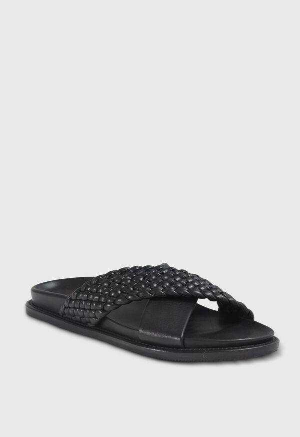 Paul Stuart Palau Woven Leather Slide, image 2