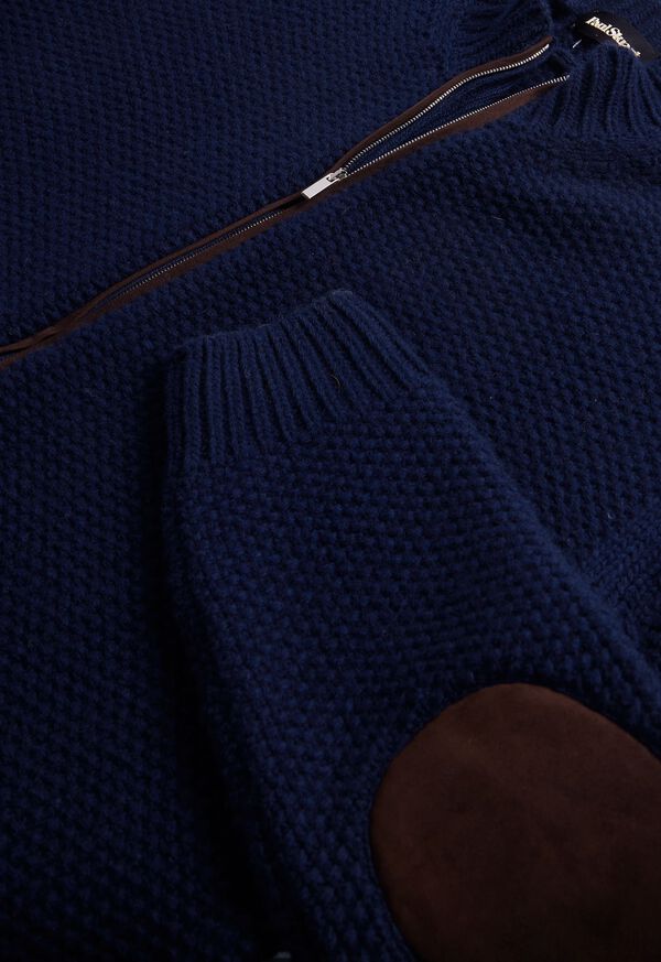 Paul Stuart Textured Wool & Cashmere Full Zip Cardigan, image 2