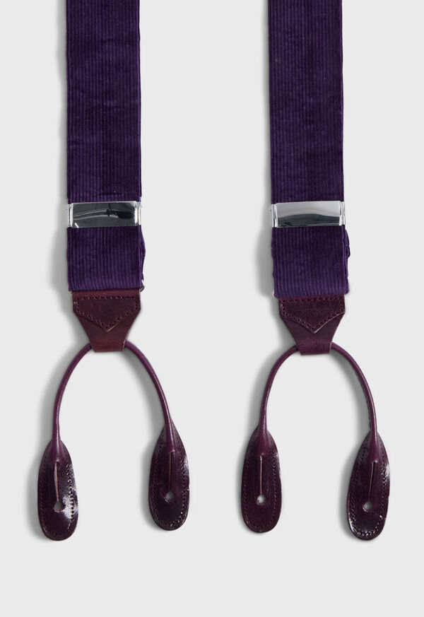 Paul Stuart Wide Wale Corduroy Suspenders, image 2