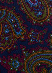 Paul Stuart Ornate Paisley Print Silk Ascot, thumbnail 3