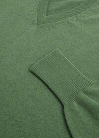 Paul Stuart Classic Cashmere Double Ply V-Neck Sweater, thumbnail 36