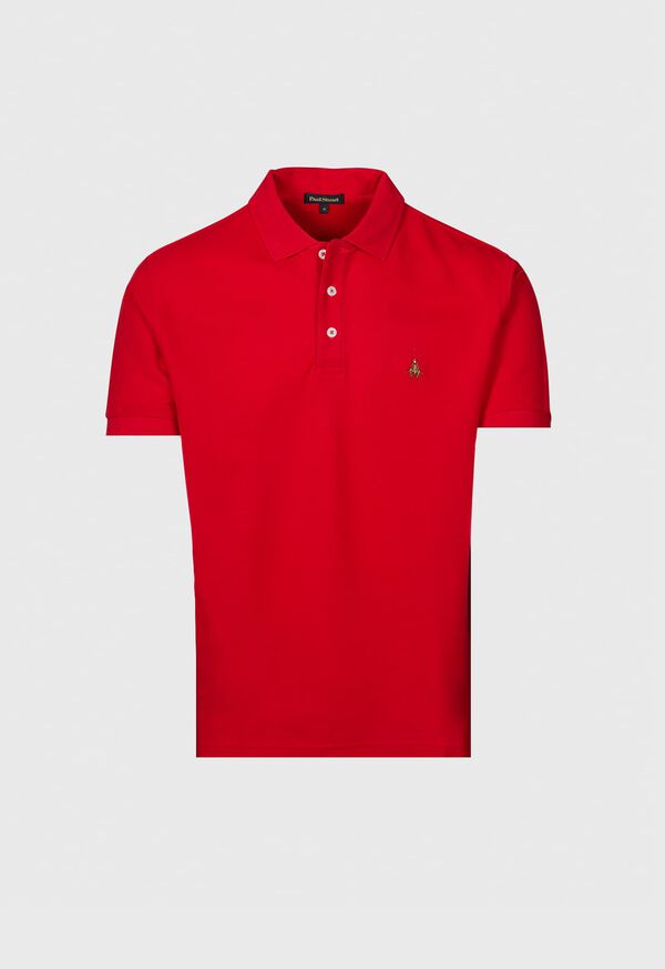 Paul Stuart Cotton Piqu&eacute; Logo Polo, image 1