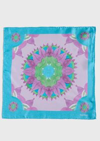 Paul Stuart Printed Silk Sunburst Pocket Square, thumbnail 2