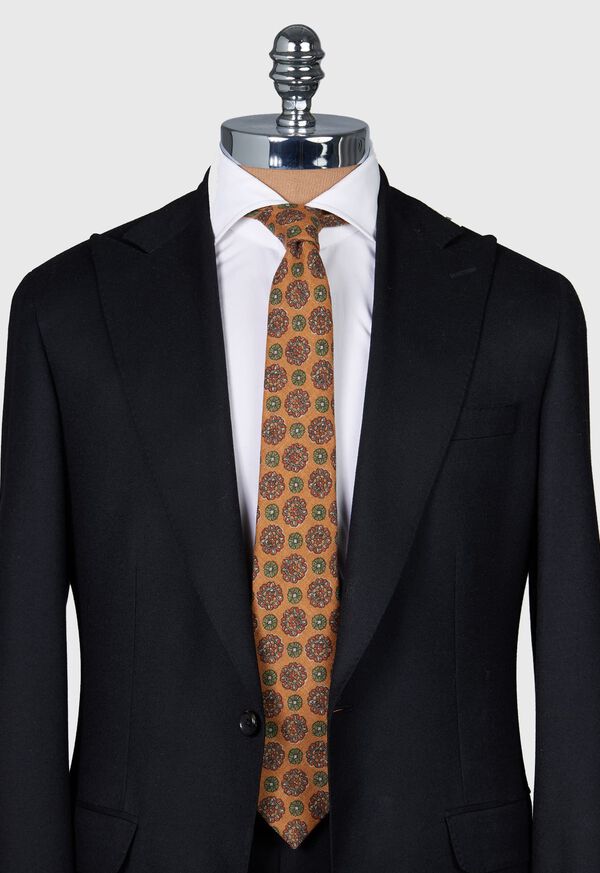 Paul Stuart Printed Wool Medallion Tie, image 2
