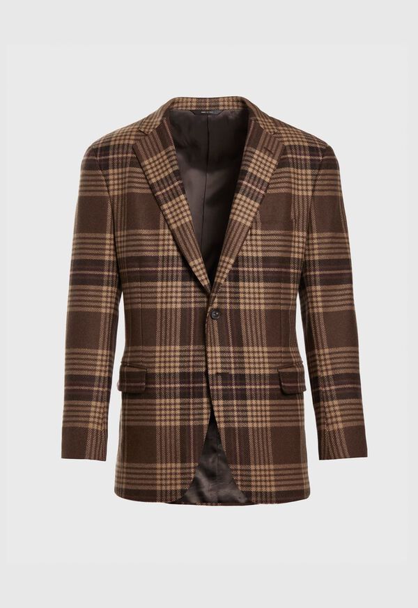 Paul Stuart Soft Shoulder Wool Plaid Jacket, image 1