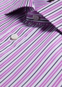Paul Stuart Variegated Stripe Slim Fit Dress Shirt, thumbnail 2