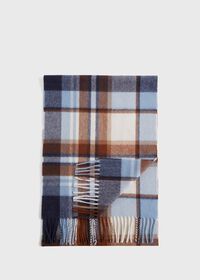 Paul Stuart Cashmere Plaid Scarf, thumbnail 1