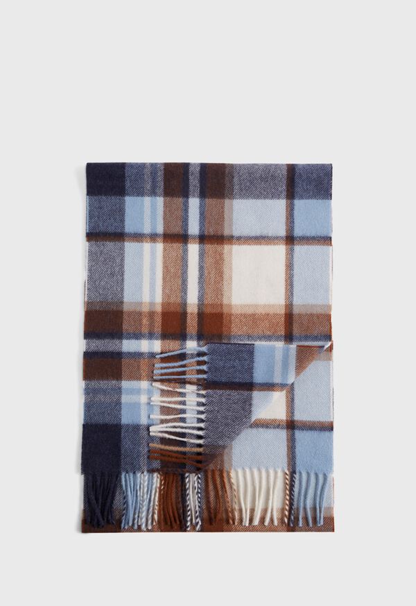 Paul Stuart Cashmere Plaid Scarf, image 1