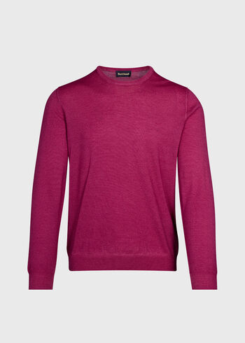 Paul Stuart Garment Dyed Wool Crewneck Sweater