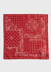 Paul Stuart Bandana Print Pocket Square, thumbnail 2