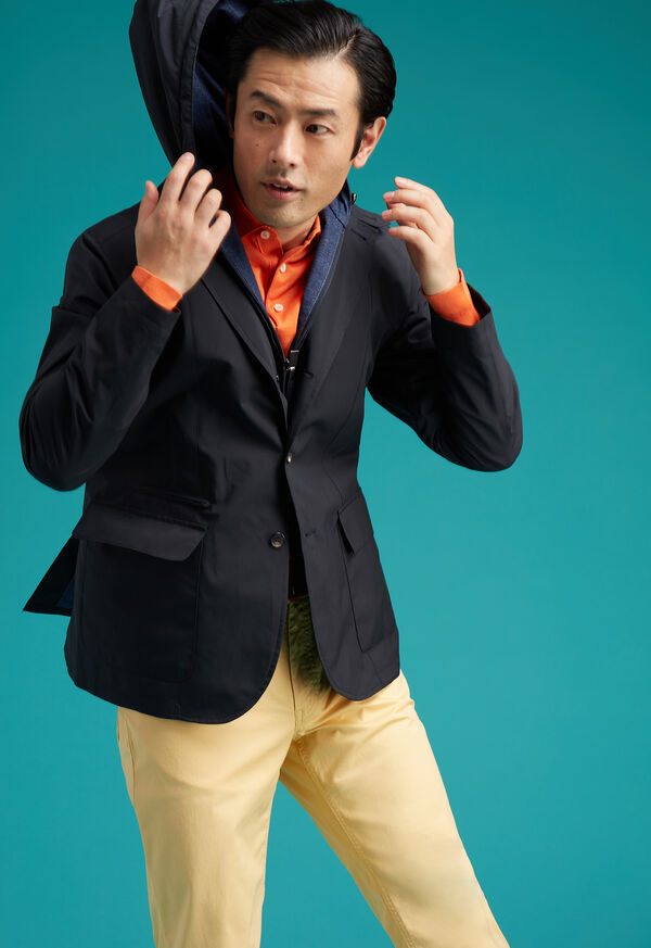 Paul Stuart Navy Hybrid Blazer With Wind Stopper Hood, image 2