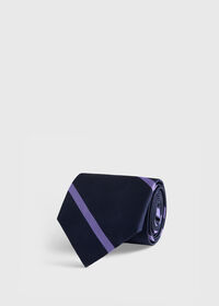 Paul Stuart Woven Silk Regimental Stripe Tie, thumbnail 1