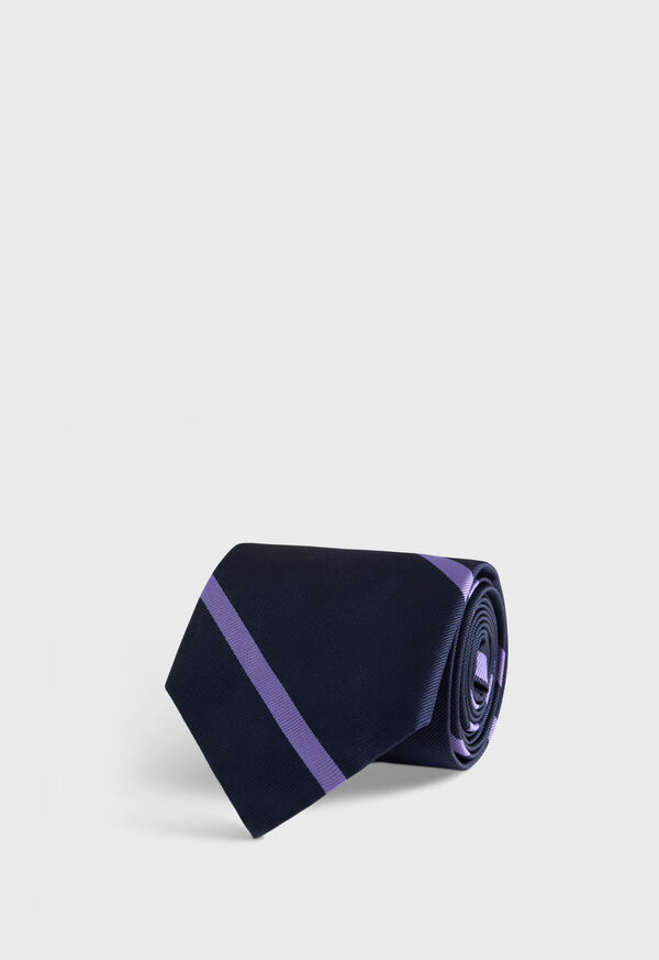 Paul Stuart Woven Silk Regimental Stripe Tie, image 1