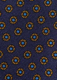 Paul Stuart Micro Medallion Printed Silk Tie, thumbnail 3