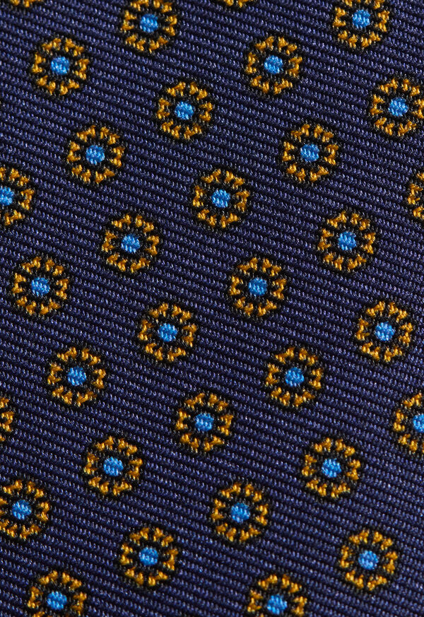 Paul Stuart Micro Medallion Printed Silk Tie, image 3