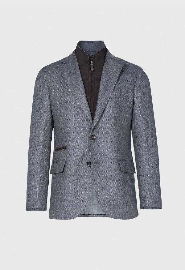 Paul Stuart Wool and Silk Hybrid Jacket with Gilet, image 1
