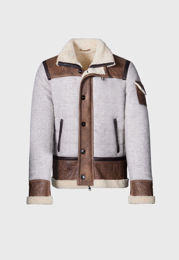 Paul Stuart Quilted Jacket with Suede & Shearling, image 1