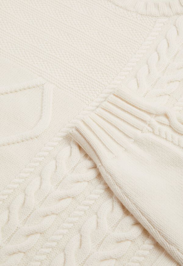 Paul Stuart Cashmere Patchwork Stitch Sweater, image 2