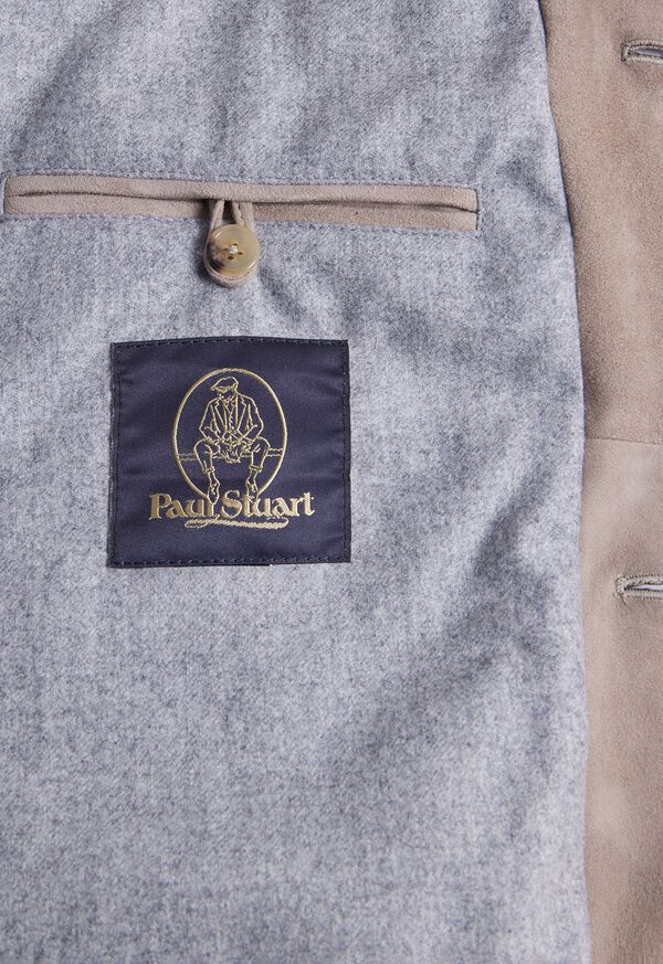 Paul Stuart Suede & Shearling Safari Vest, image 5