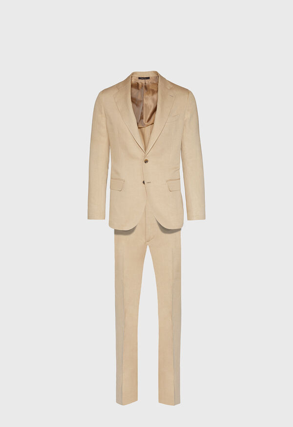 Paul Stuart Tan Linen Blend Suit, image 1
