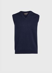 Paul Stuart Cashmere Double Ply Slip Over Vest, thumbnail 1