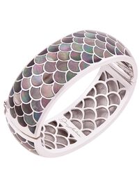 Paul Stuart Jan Leslie Mother of Pearl Sterling Silver Bracelet, thumbnail 1