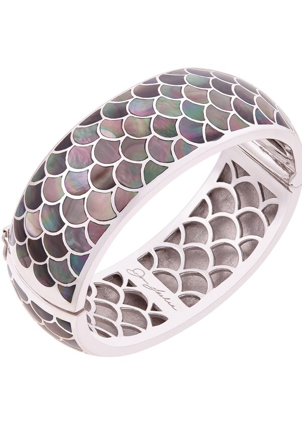 Paul Stuart Jan Leslie Mother of Pearl Sterling Silver Bracelet, image 1