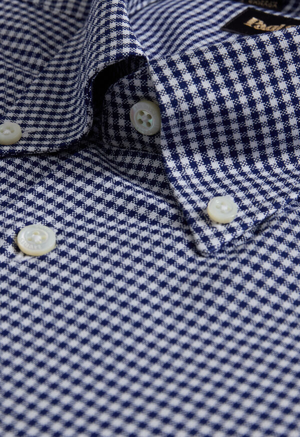 Paul Stuart Gingham Check Oxford Sport Shirt, image 2