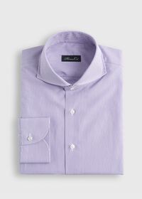 Paul Stuart Lilac & White Slim Fit Dress Shirt, thumbnail 1
