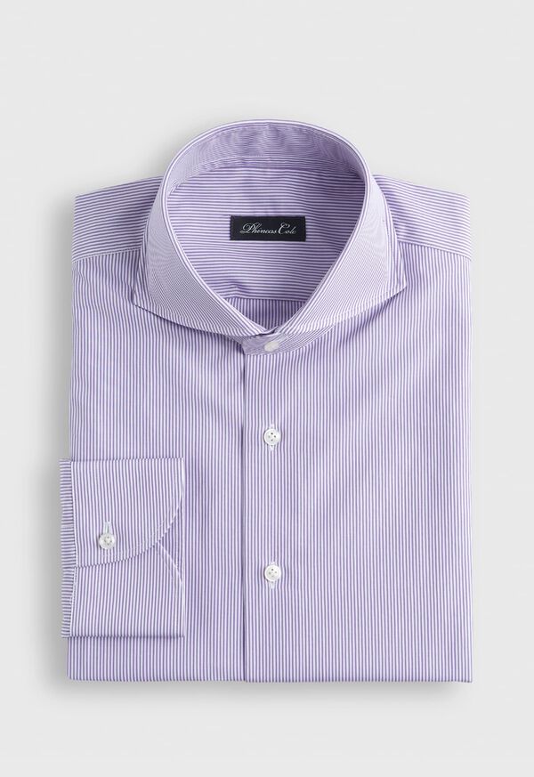 Paul Stuart Lilac & White Slim Fit Dress Shirt, image 1