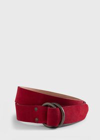Paul Stuart Leather D-Ring Belt, thumbnail 1